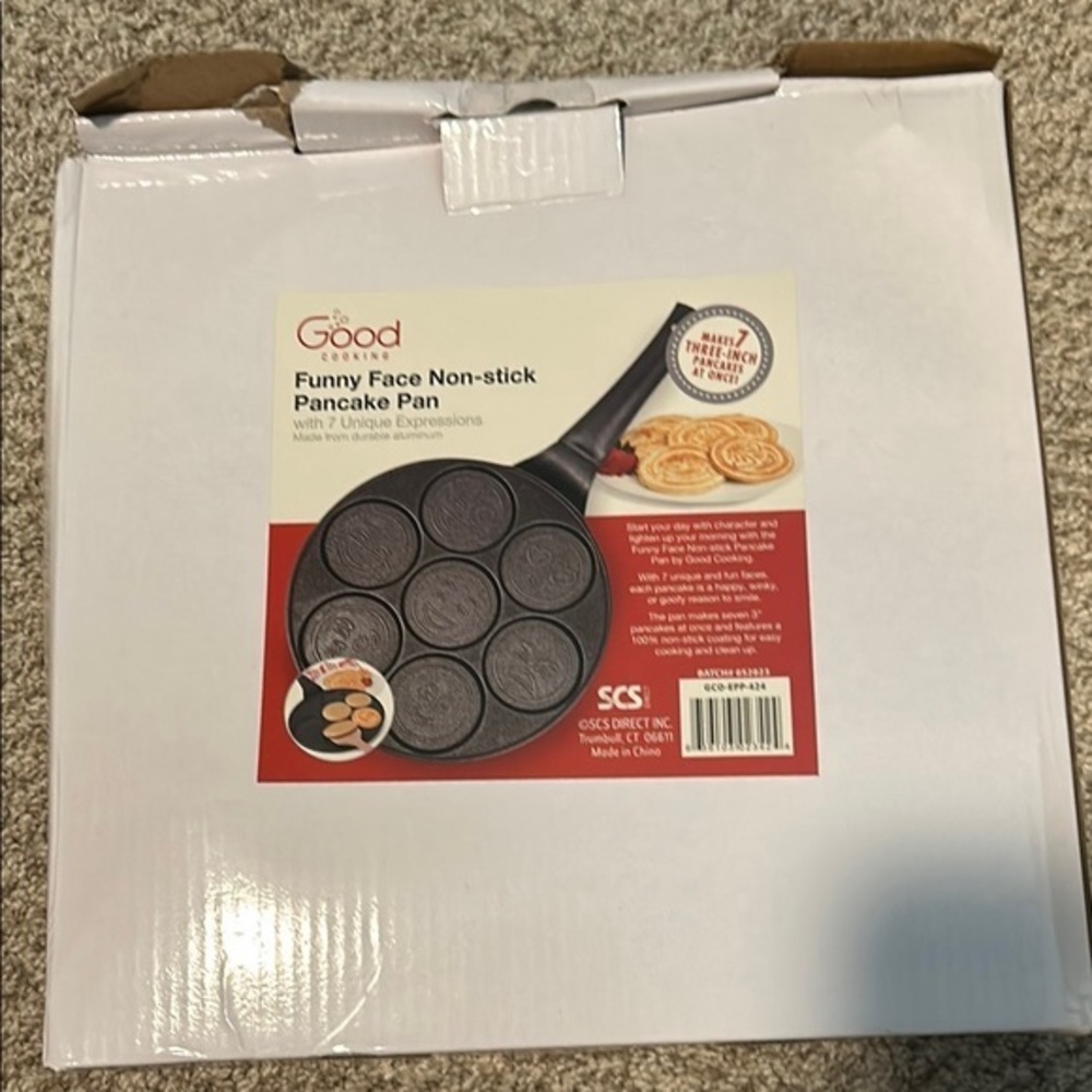 Black Non-stick Funny Face Pancake Pan